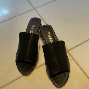 Gorgeous never worn shoes with bejeweled heels